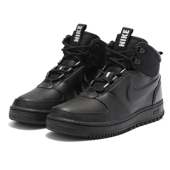 Nike Men's Path Winter High Top Sneakers in Metallic Pewter Black - Picture 1 of 9